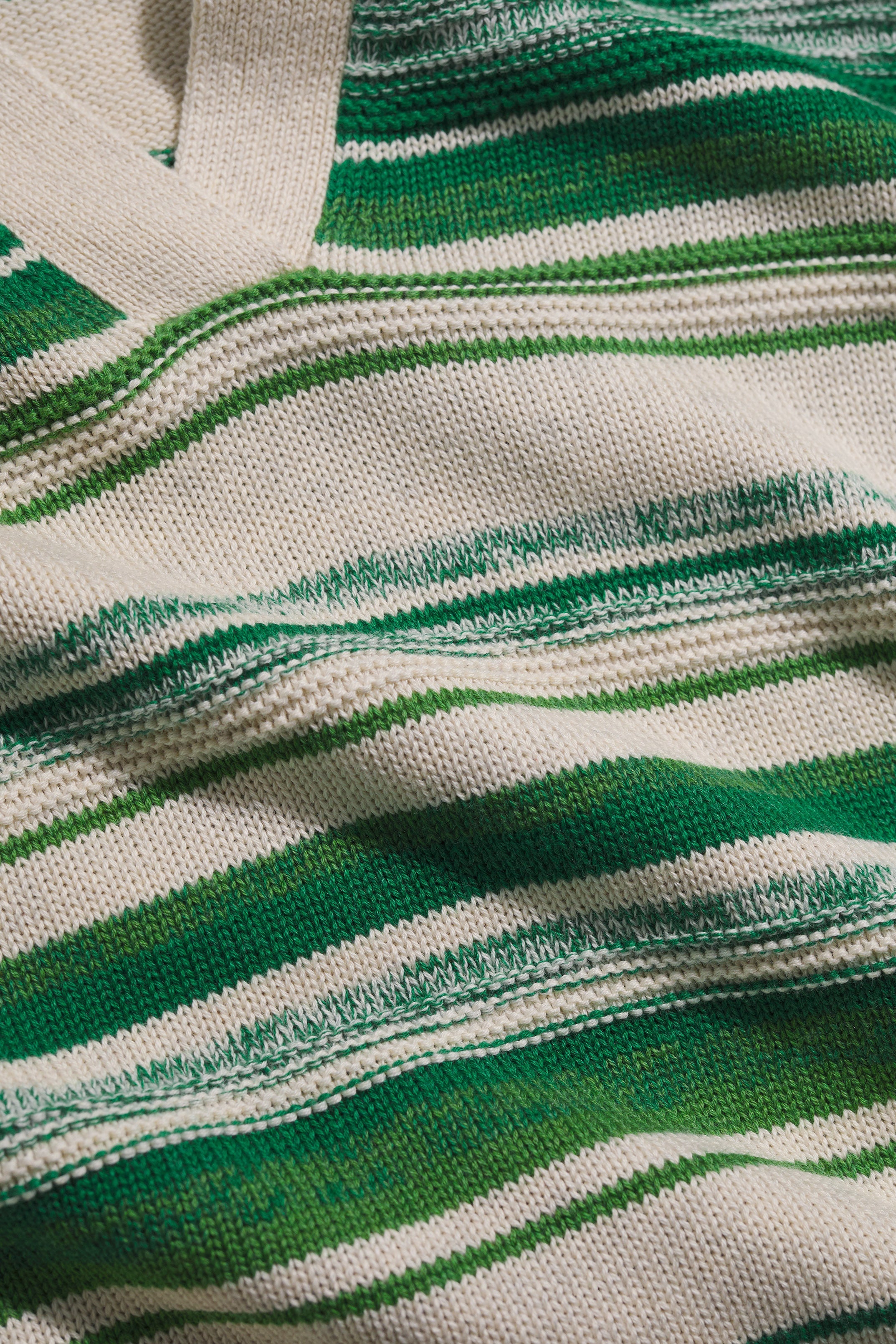 Seasalt Bird Flight V-Neck Collared Jumper - Corula Chalk Bright Green