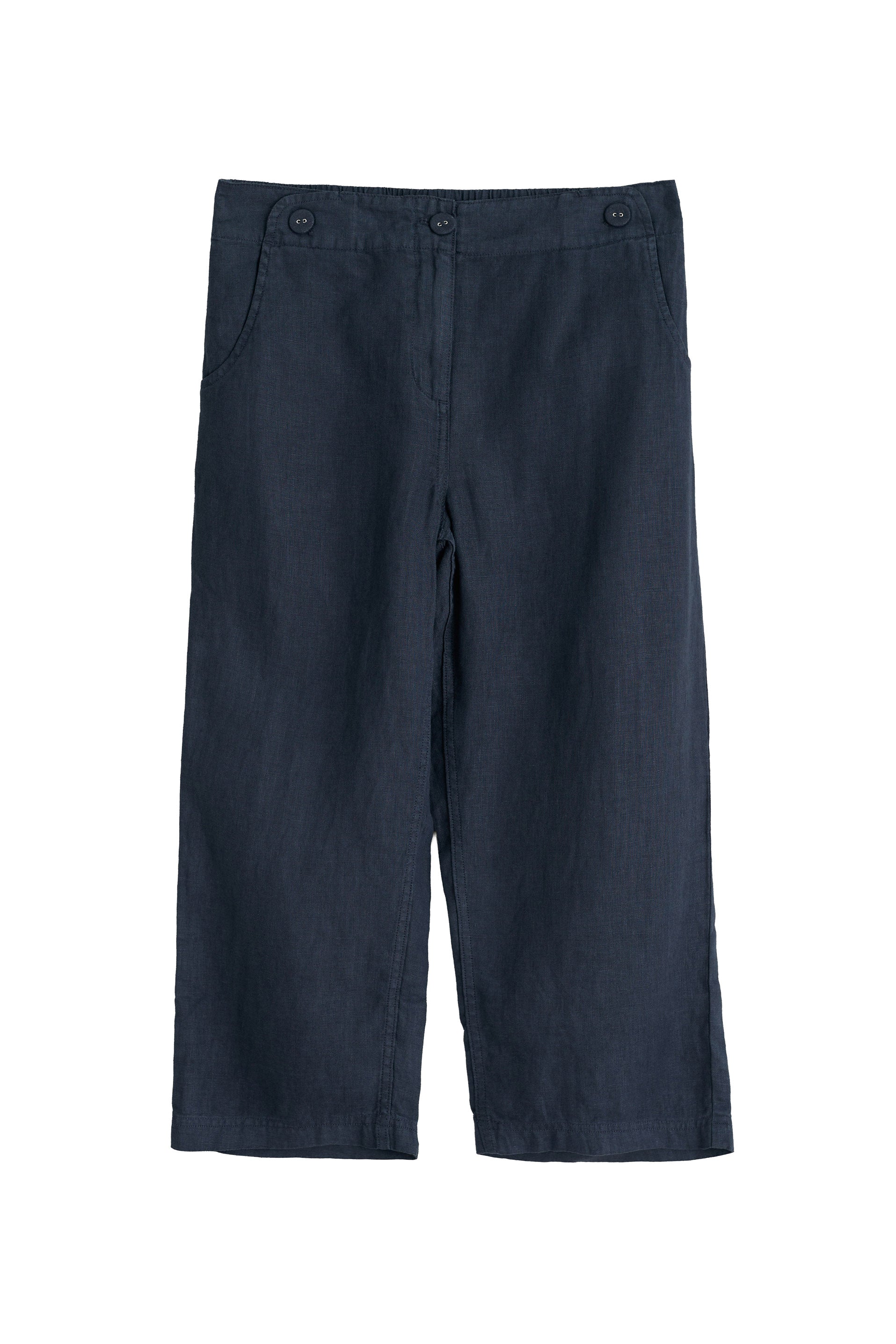 Seasalt Brawn Point Cropped Trousers - Maritime