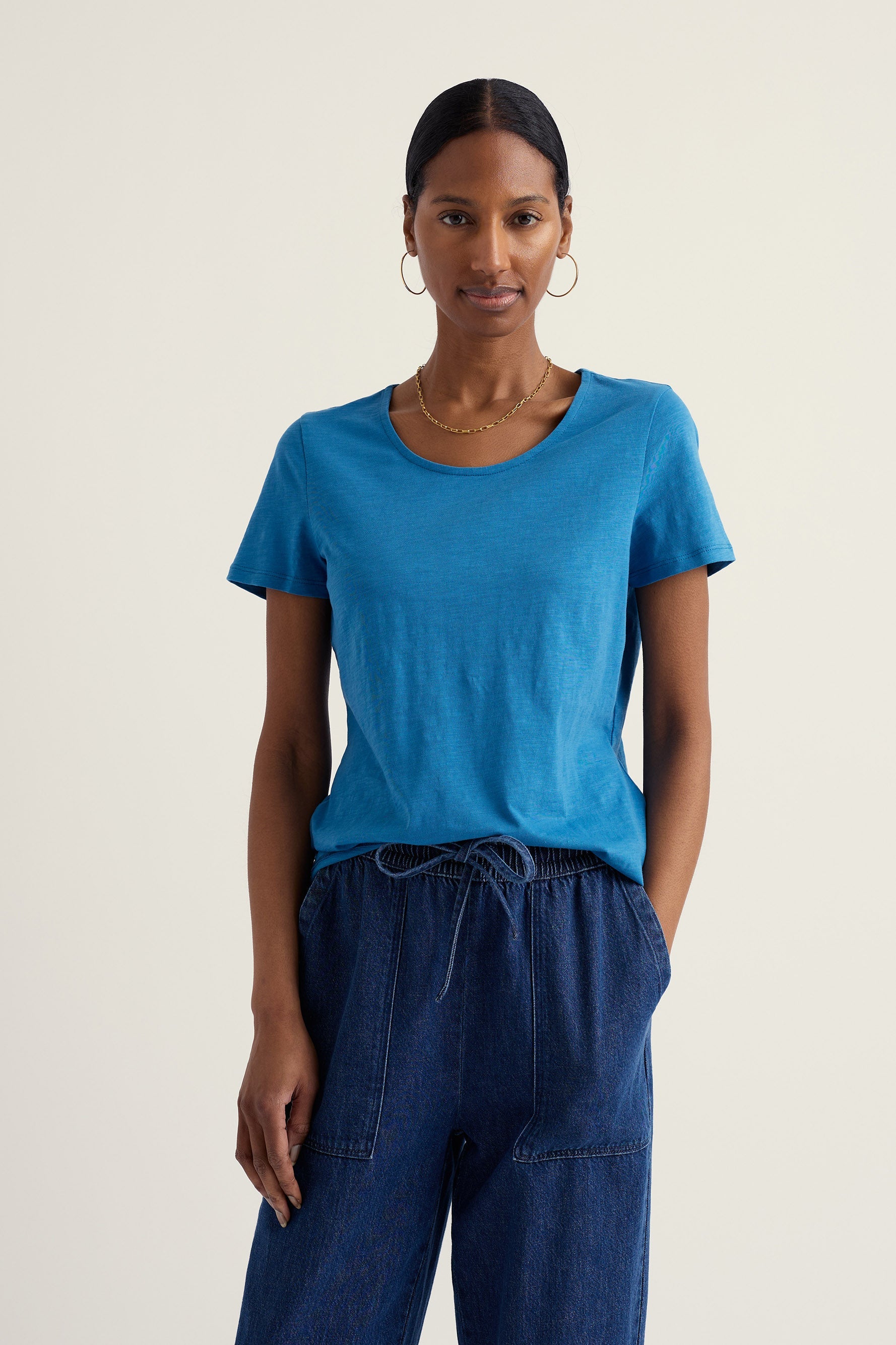 Seasalt Camerance Organic Cotton T-Shirt - Sailboats