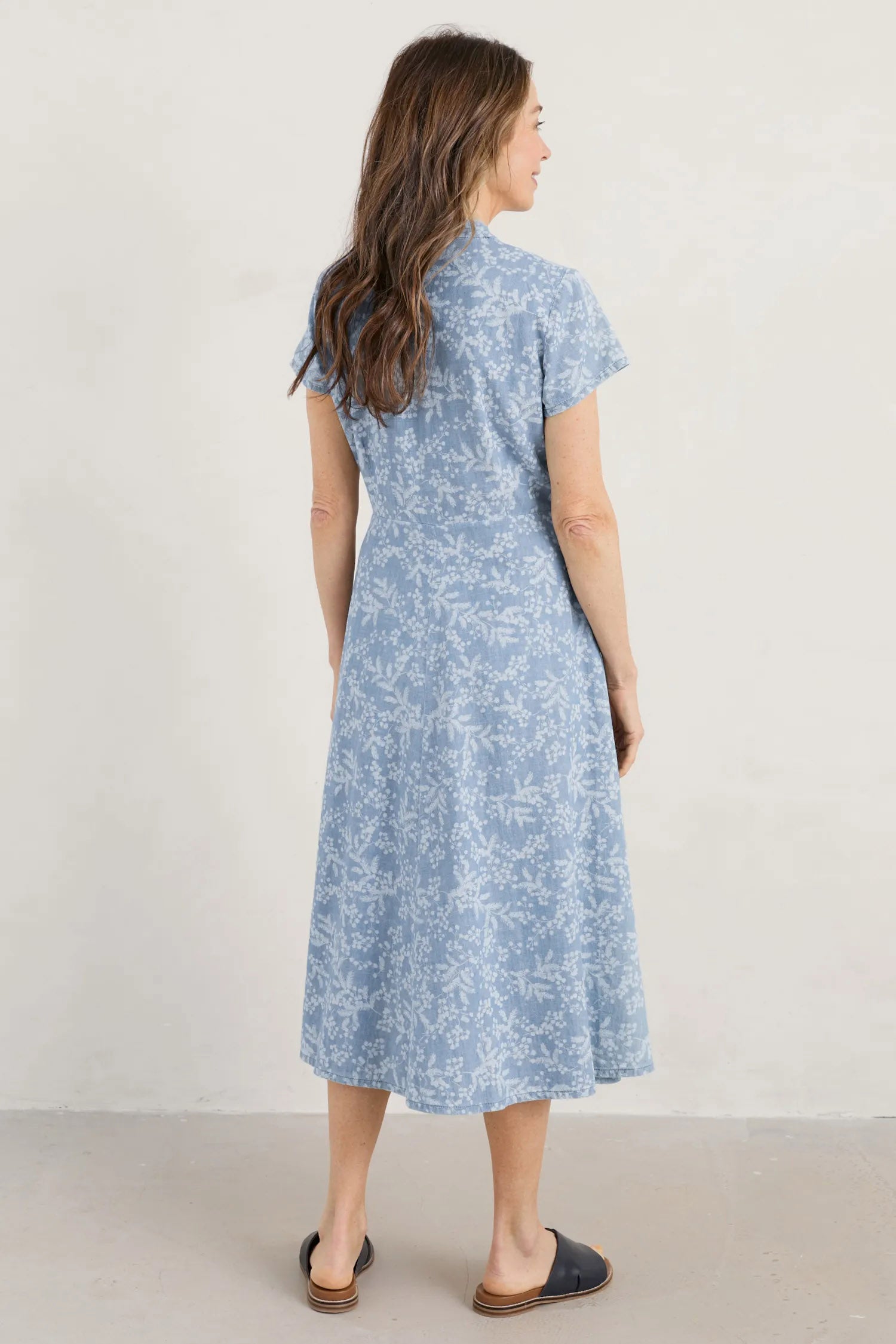 Seasalt Carved Wood Dress - Mimosa Indigo