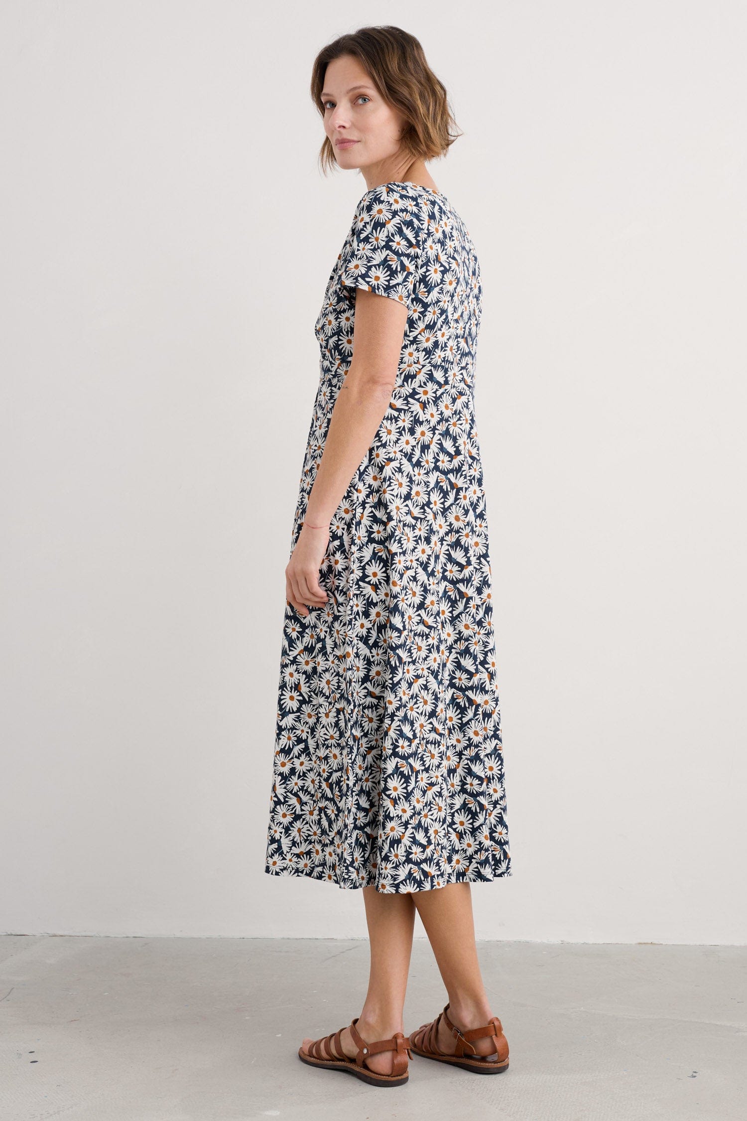 Seasalt Chapelle Dress - Scatter Daisy Maritime
