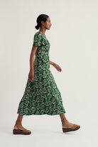 Seasalt Chateaux Cotton Midi Dress - Yarrow Study Treetop