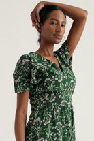 Seasalt Chateaux Cotton Midi Dress - Yarrow Study Treetop
