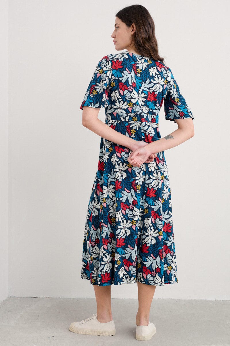 Seasalt Chateaux Dress - Seaweed Flower Maritime