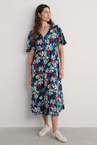 Seasalt Chateaux Dress - Seaweed Flower Maritime