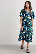 Seasalt Chateaux Half Sleeve Dress - Lamorna Bloom Maritime