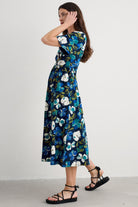 Seasalt Chateaux Half Sleeve Dress - Lamorna Bloom Maritime