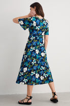 Seasalt Chateaux Half Sleeve Dress - Lamorna Bloom Maritime