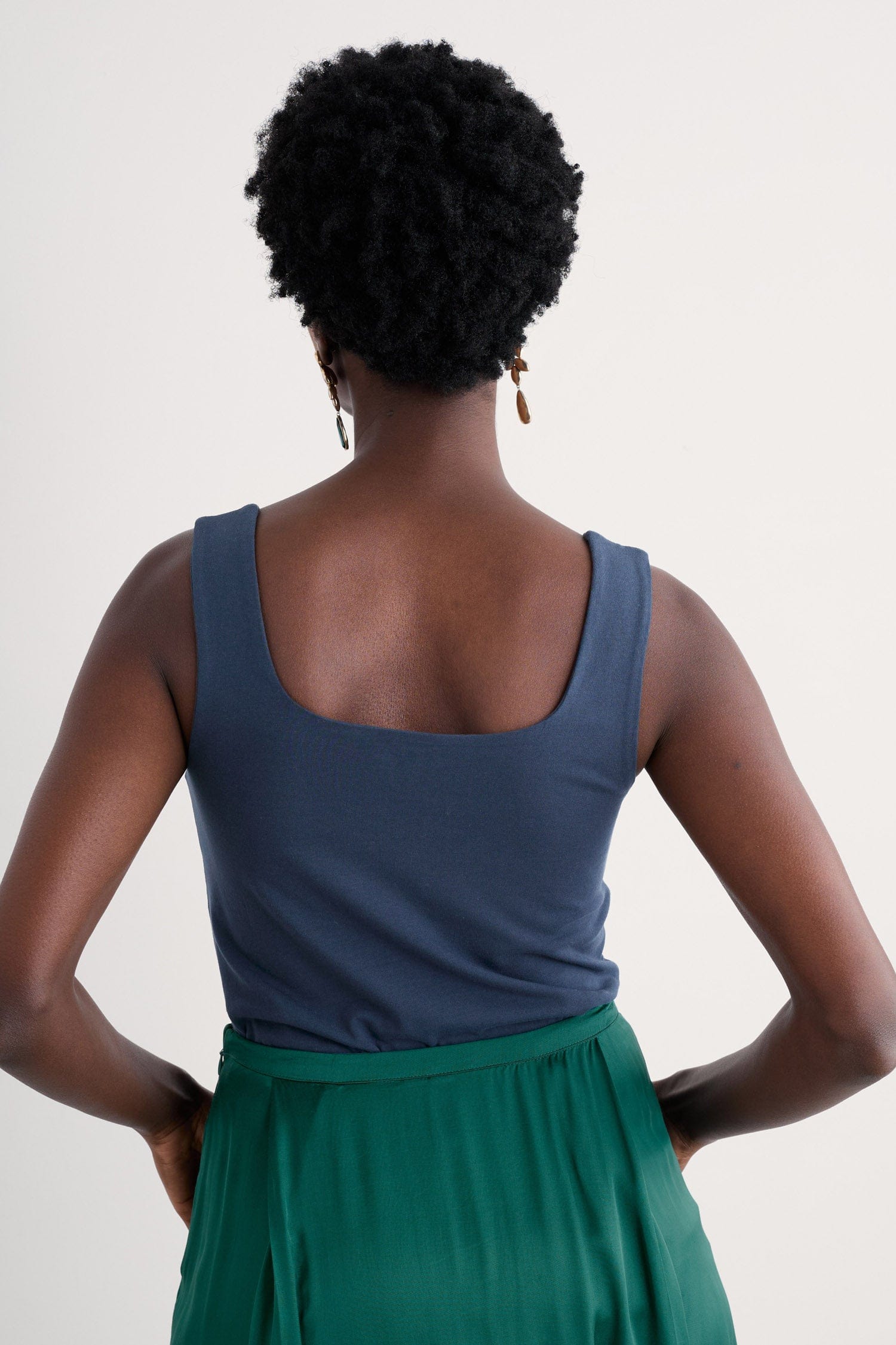 Seasalt Cloud Pass Organic Cotton Jersey Vest - Maritime