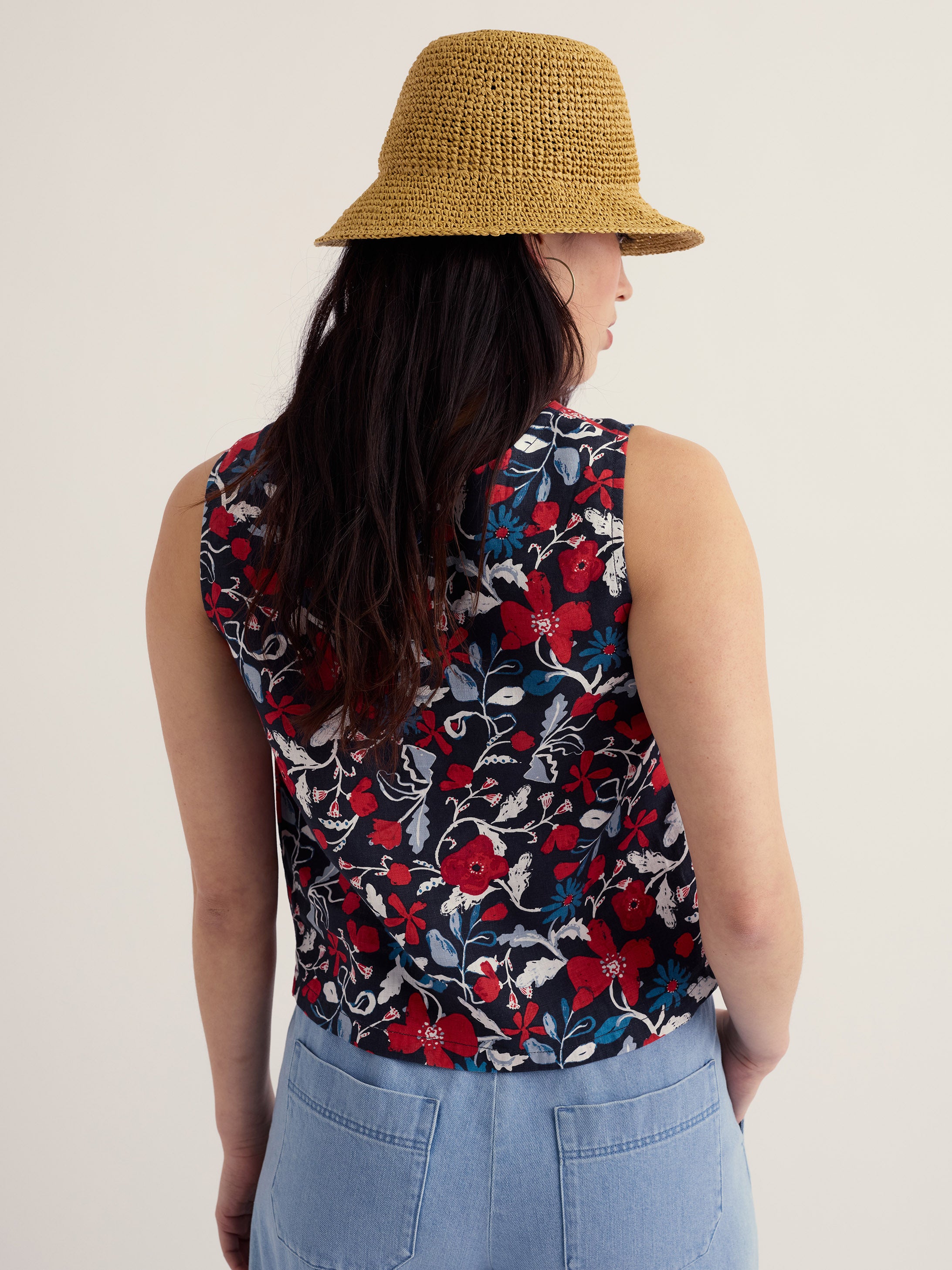 Seasalt Colour Study Sleeveless Top - Winding Meadow Maritime