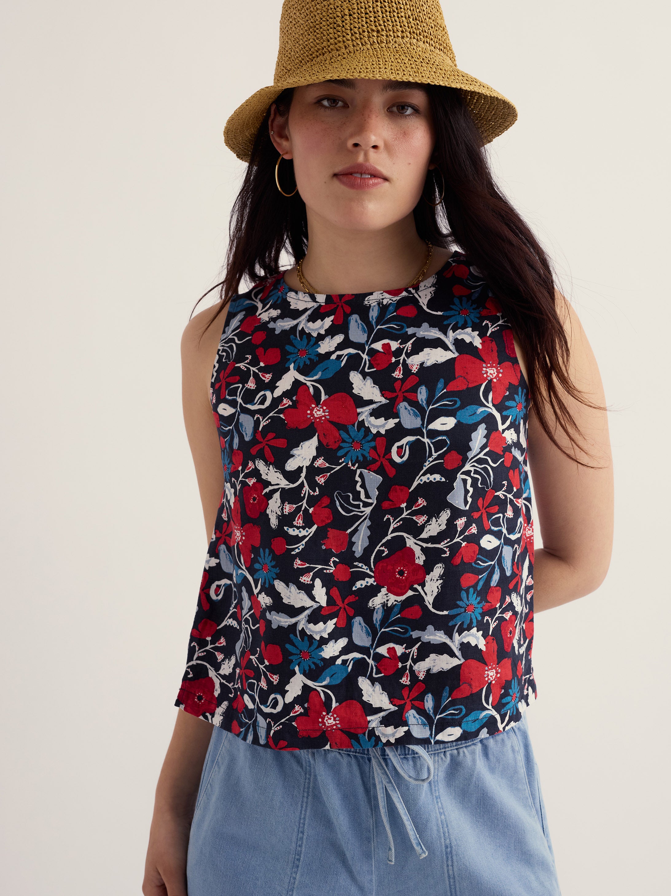 Seasalt Colour Study Sleeveless Top - Winding Meadow Maritime