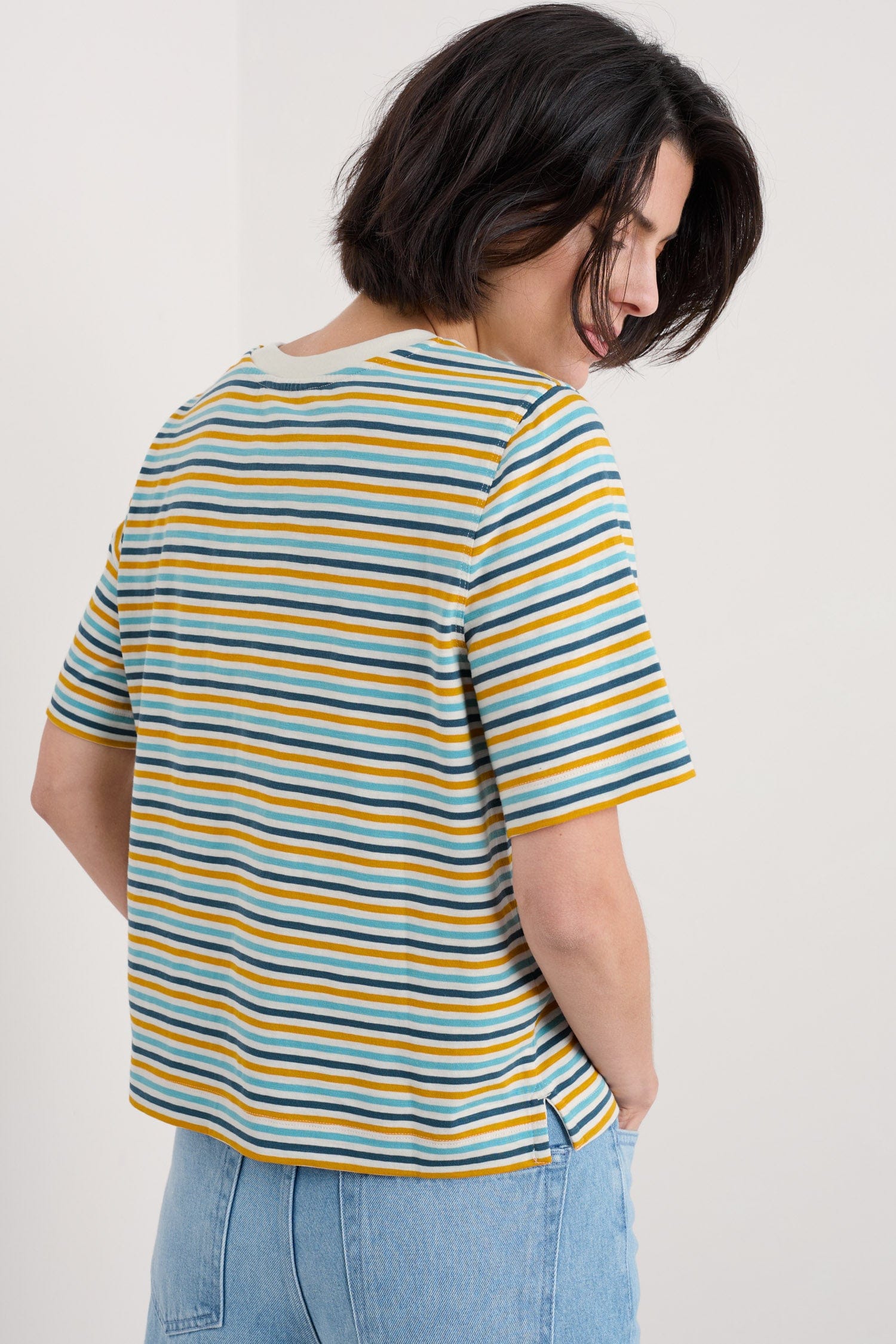 Seasalt Copseland Striped T-Shirt - Pellitras Turmeric