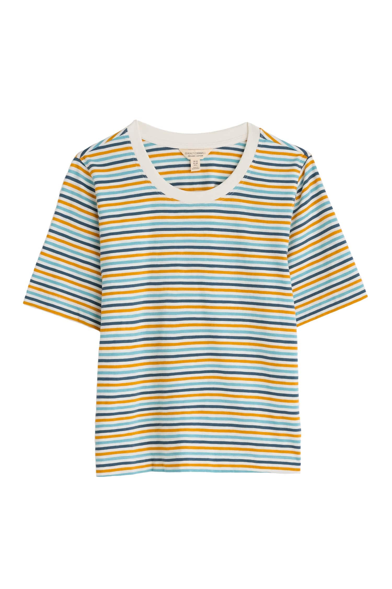 Seasalt Copseland Striped T-Shirt - Pellitras Turmeric