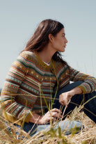 Seasalt Cove Cottage Fair Isle Cardigan - Carved Relief Pear Multi