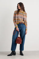 Seasalt Cove Cottage Fair Isle Cardigan - Carved Relief Pear Multi