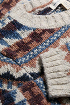 Seasalt Dawson Pick Fairisle Jumper - Zig Zag Geo Wicker Shore