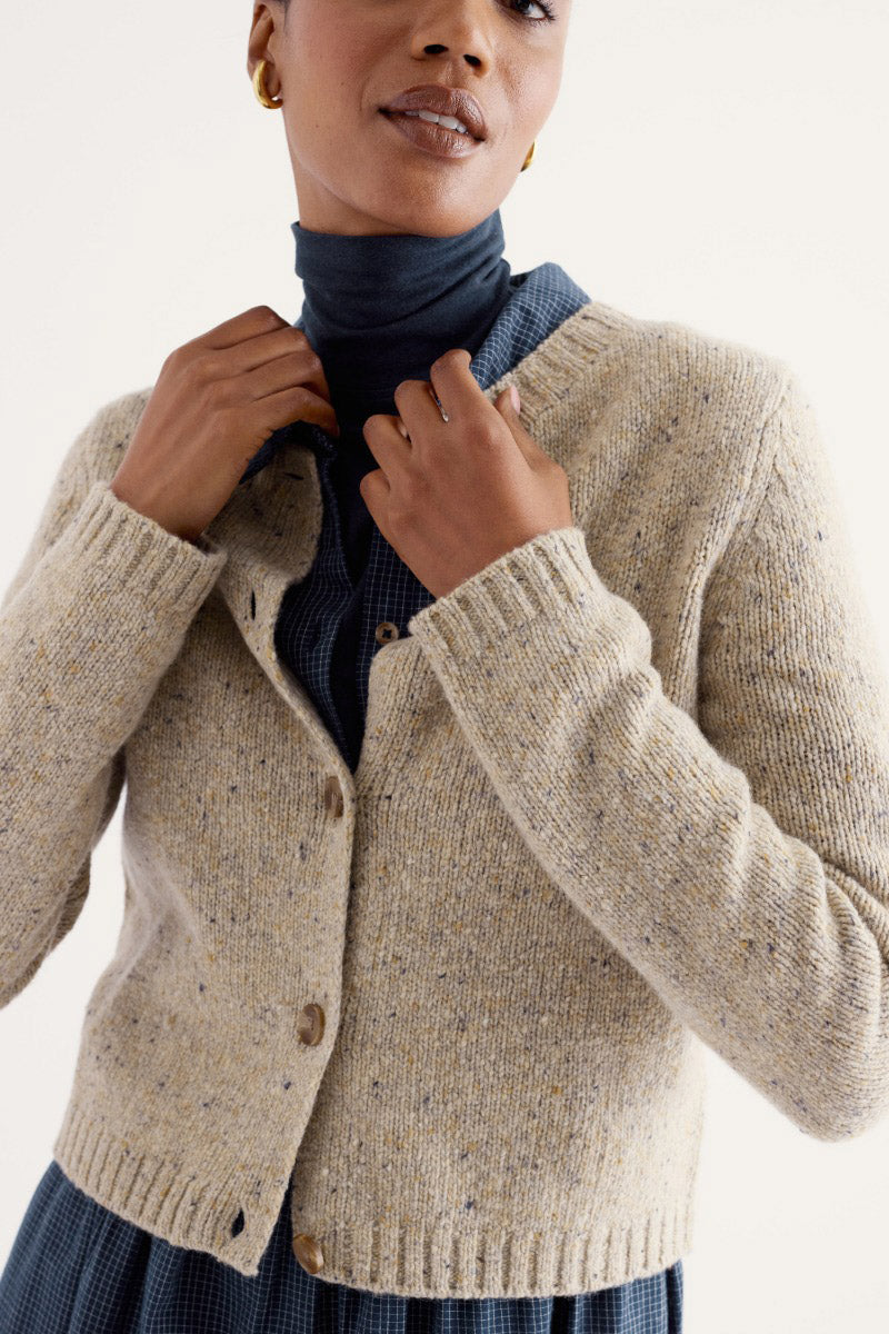 Seasalt Dawson Pick Merino Blend Cardigan - Birch