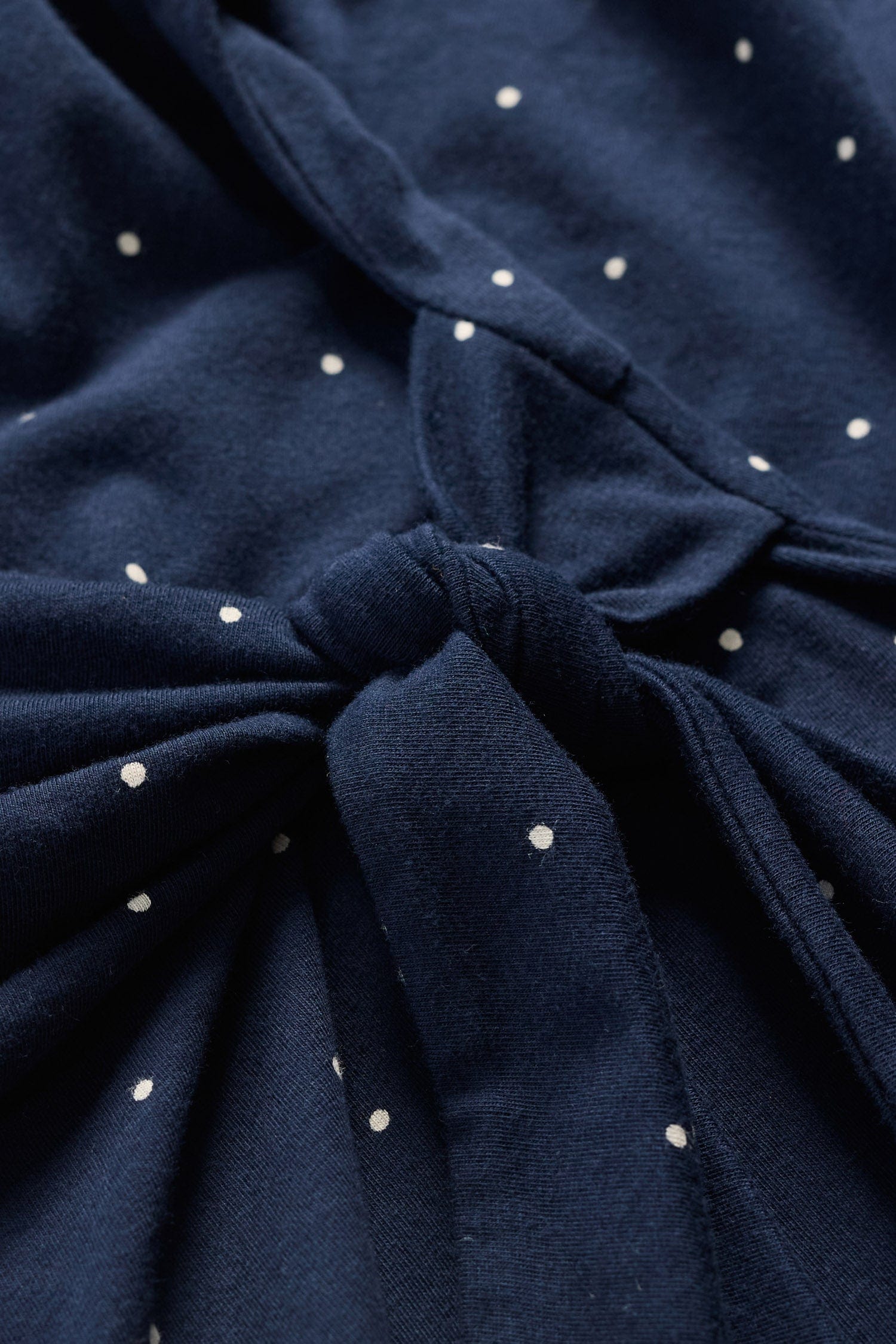 Seasalt Fettling Jersey Tie Detail Midi Dress - Dotty Speckle Maritime