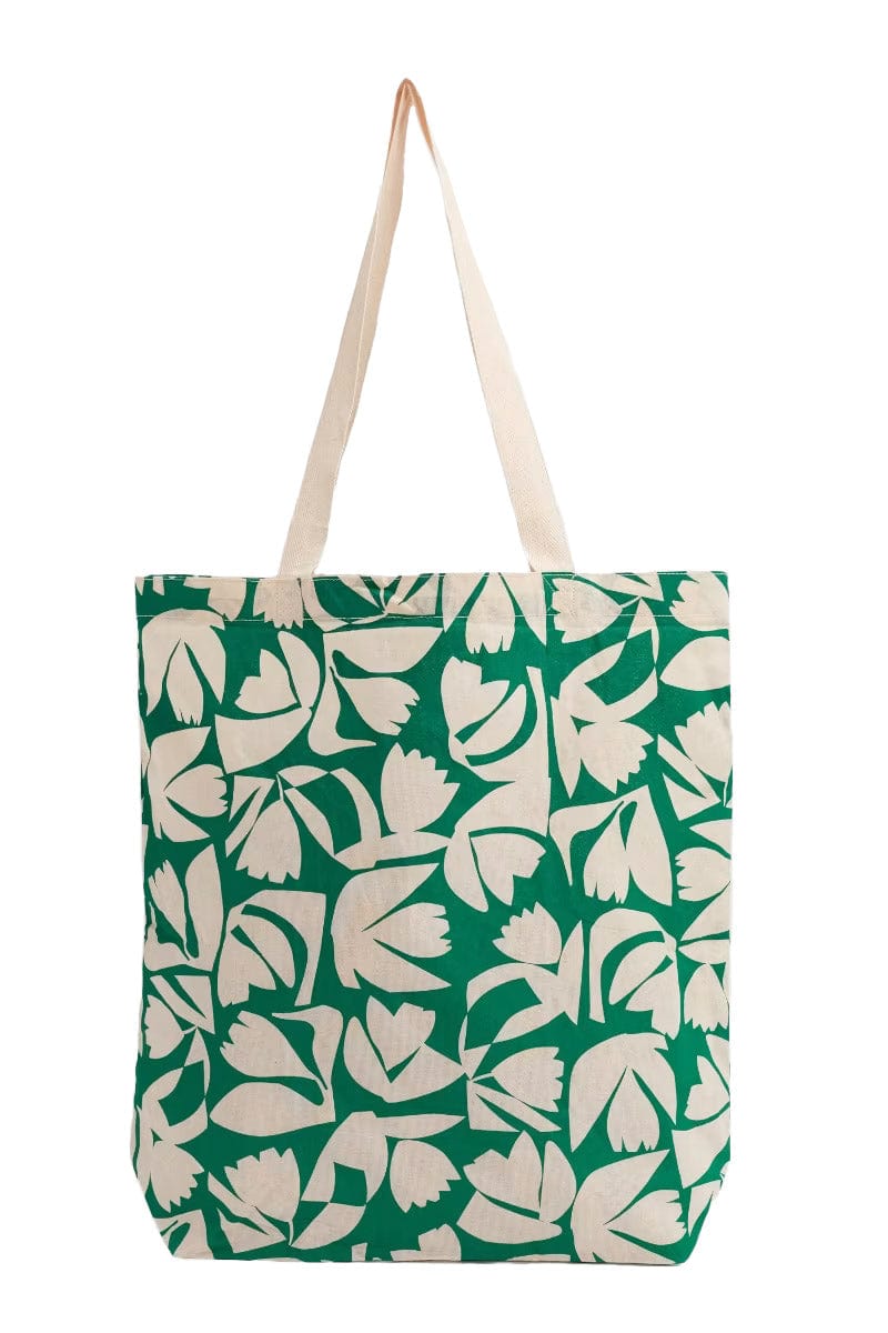 Seasalt Foldaway Canvas Shopper - Floral Cutout Glade Chalk B-AC27958_34931_OS