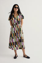 Seasalt Fowen Midi Shirt Dress - Field Colour Dried Basil