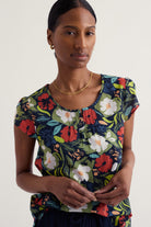 Seasalt Garden Gate T-Shirt - Summer Shadows Mix