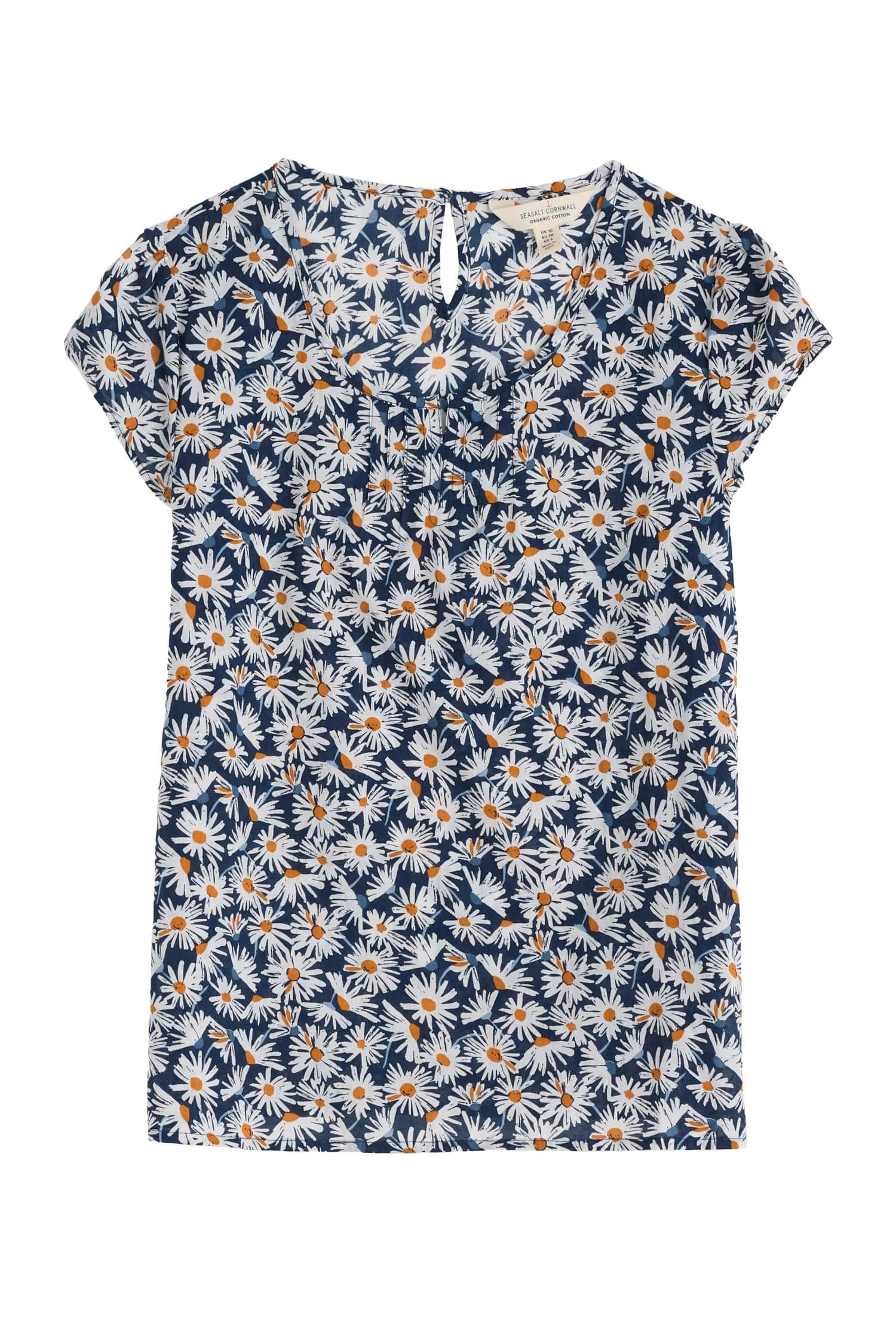 Seasalt Garden Gate Top - Scatter Daisy Maritime