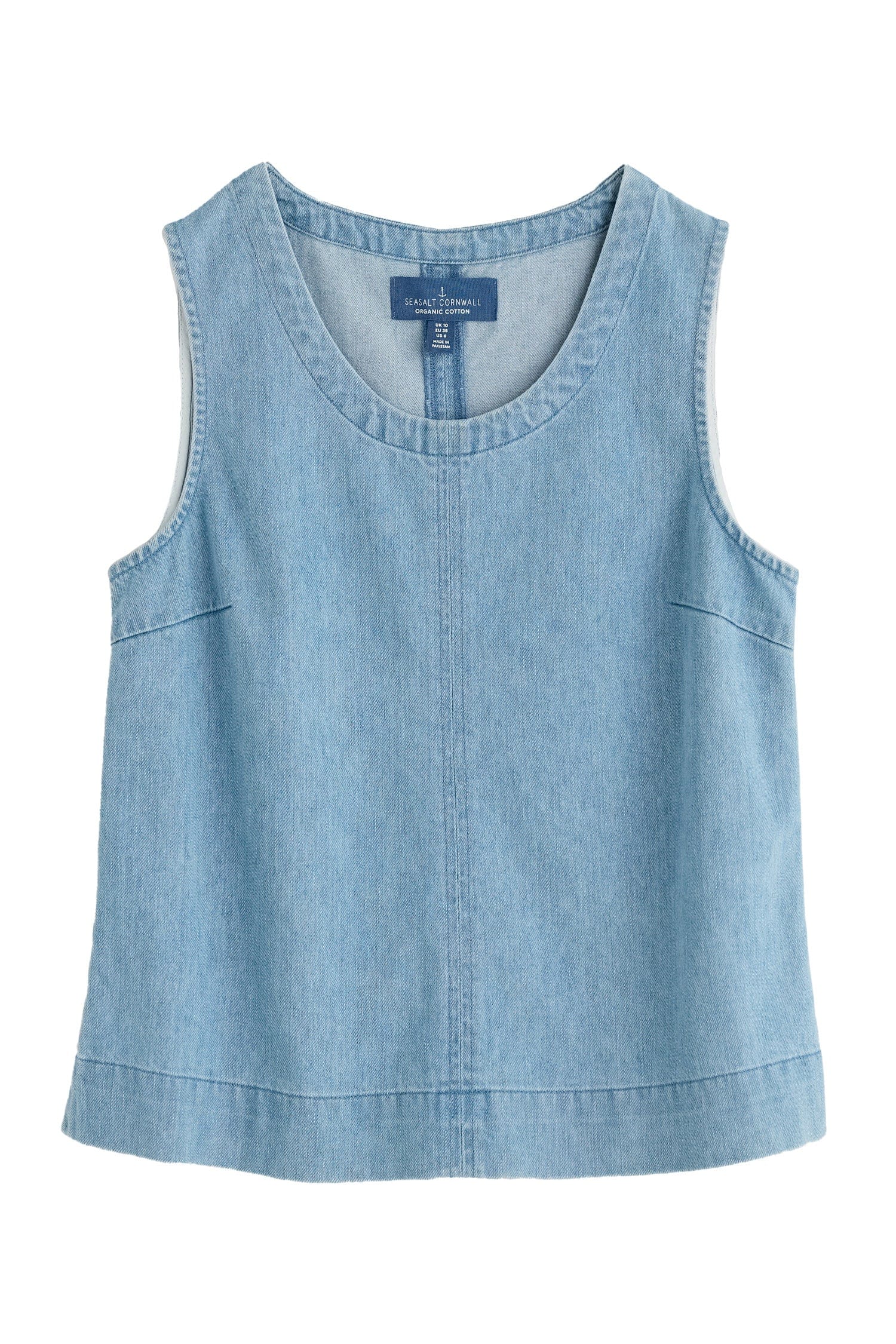Seasalt Gawen Denim Vest - Light Wash