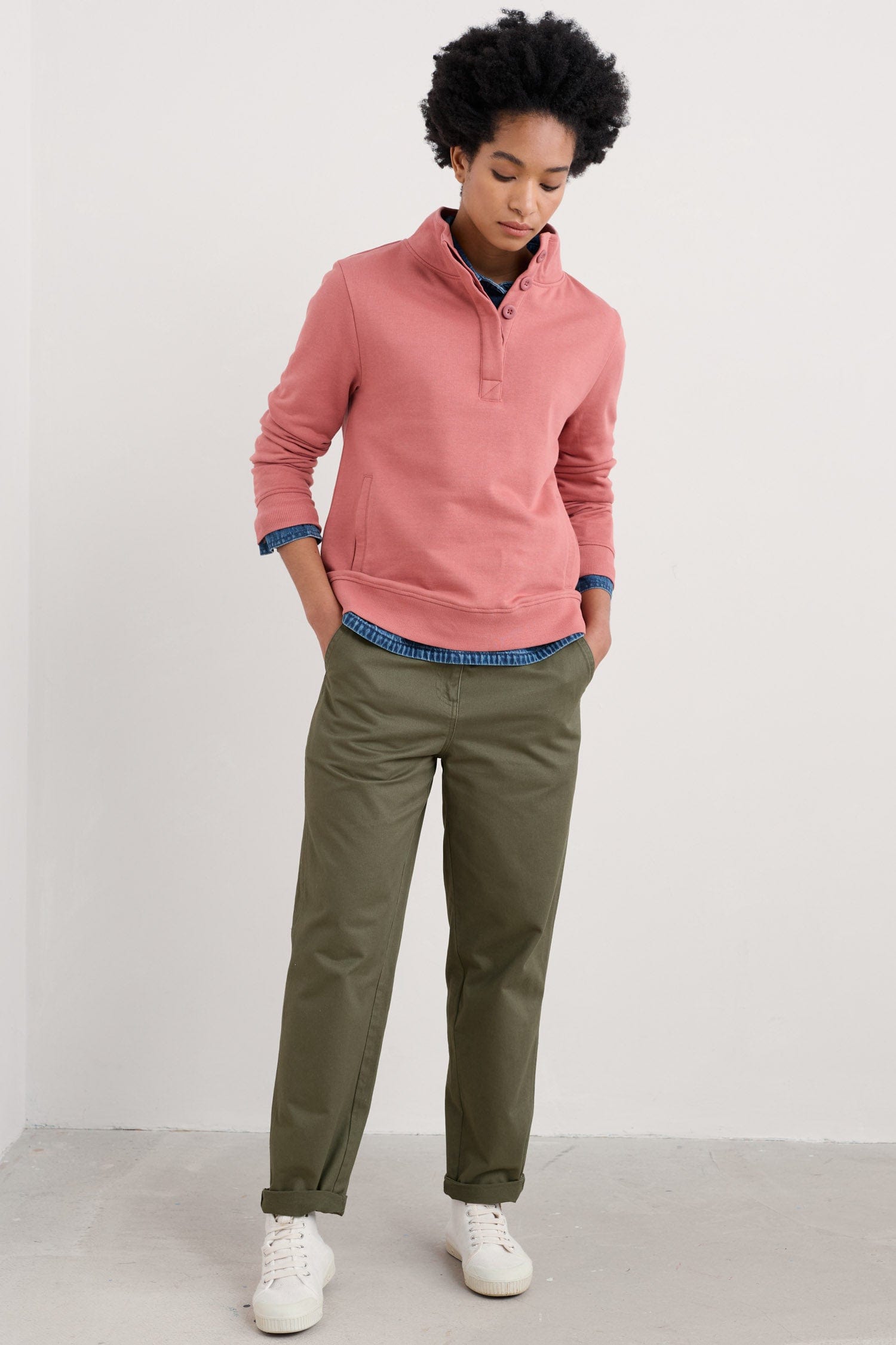 Seasalt Greenshank Jersey Sweatshirt - Rose Dew