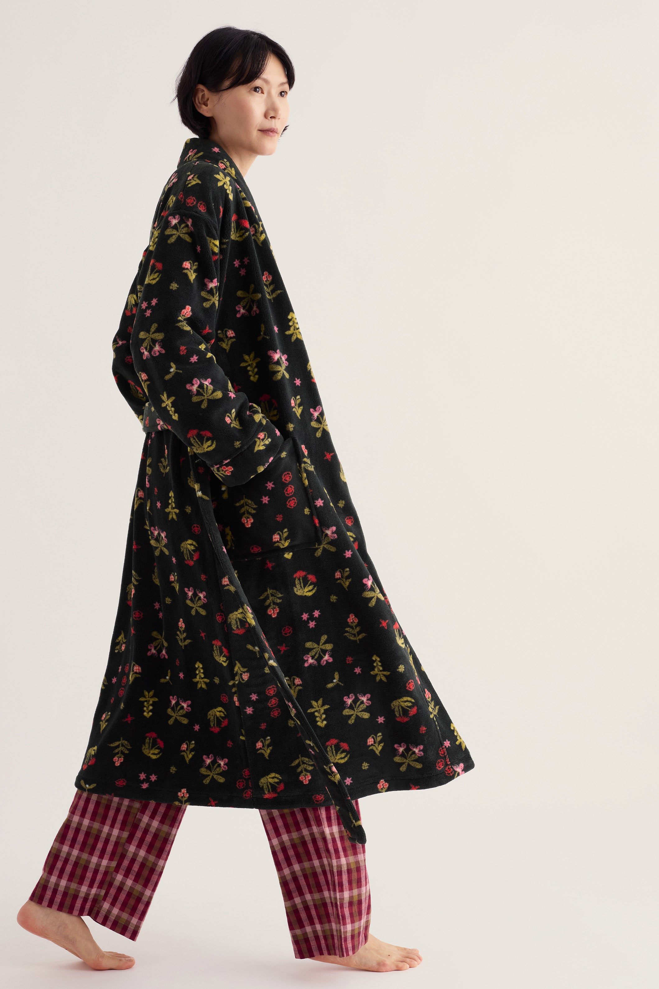 Seasalt Hushing Gown - Tapestry Flowers Onyx