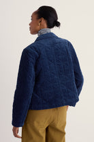 Seasalt Incoming Tide Quilted Cord Jacket - French Blue