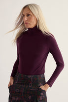 Seasalt Landing Roll Top - Dark Hellebore