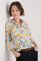 Seasalt Larissa Organic Cotton Shirt - Painted Daffodil Chalk