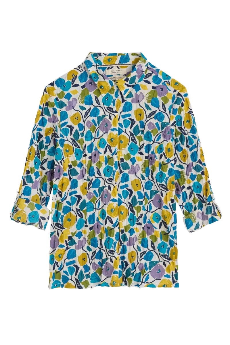 Seasalt Larissa Organic Cotton Shirt - Zennor Blooms Chalk
