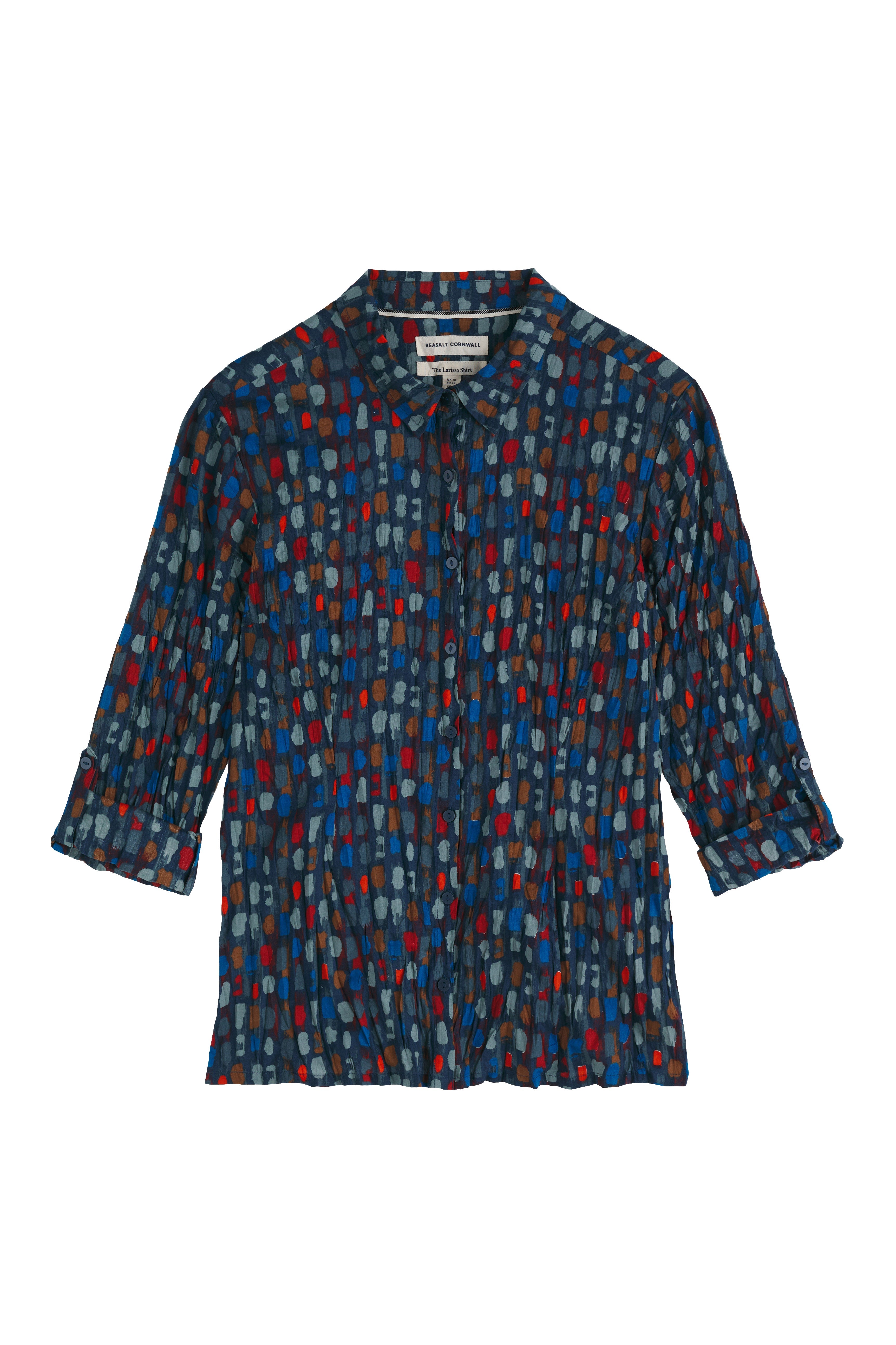 Seasalt Larissa Shirt - Dye Strokes Dark Lugger