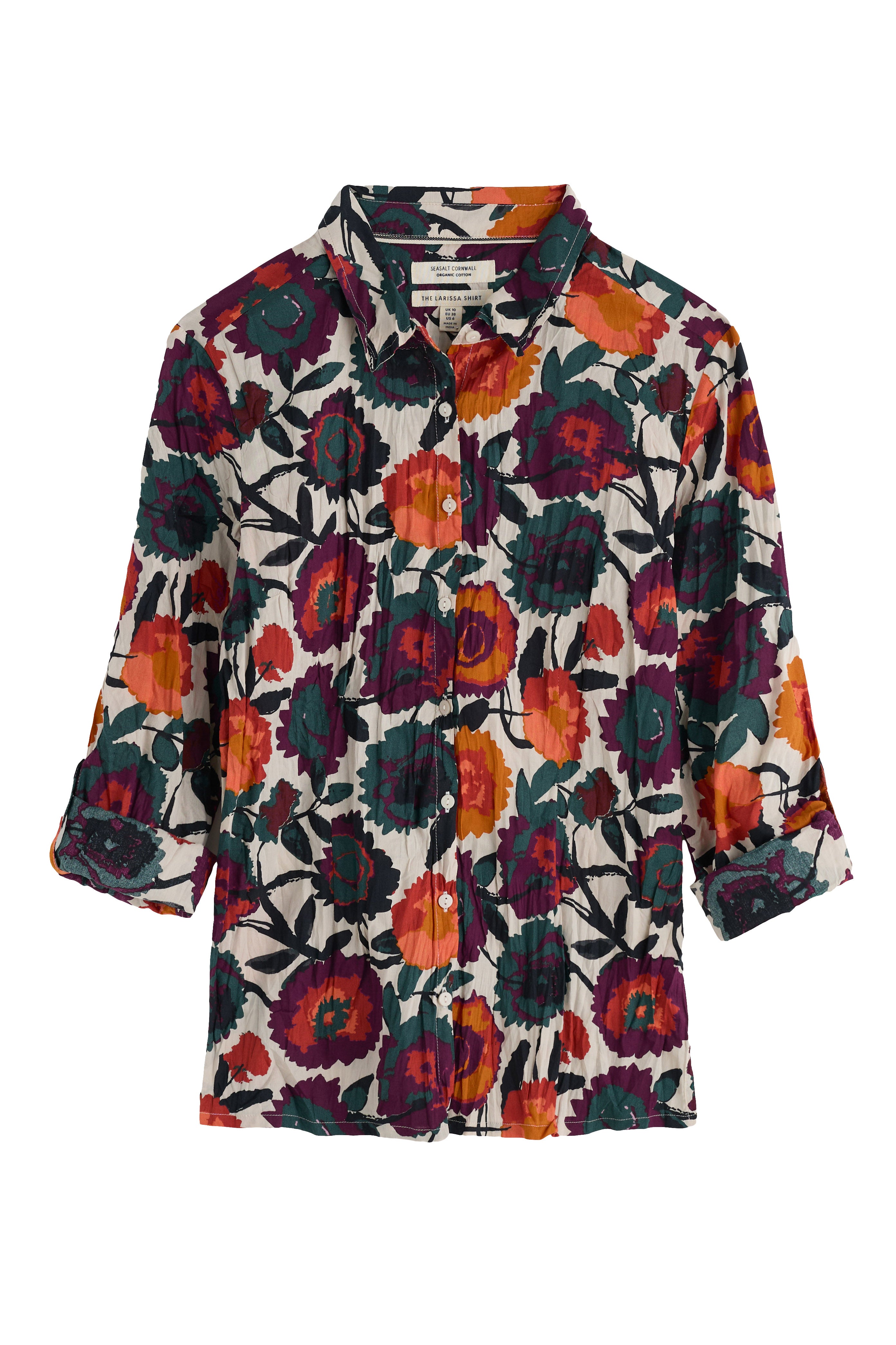 Seasalt Larissa Shirt - Figurative Floral Aran