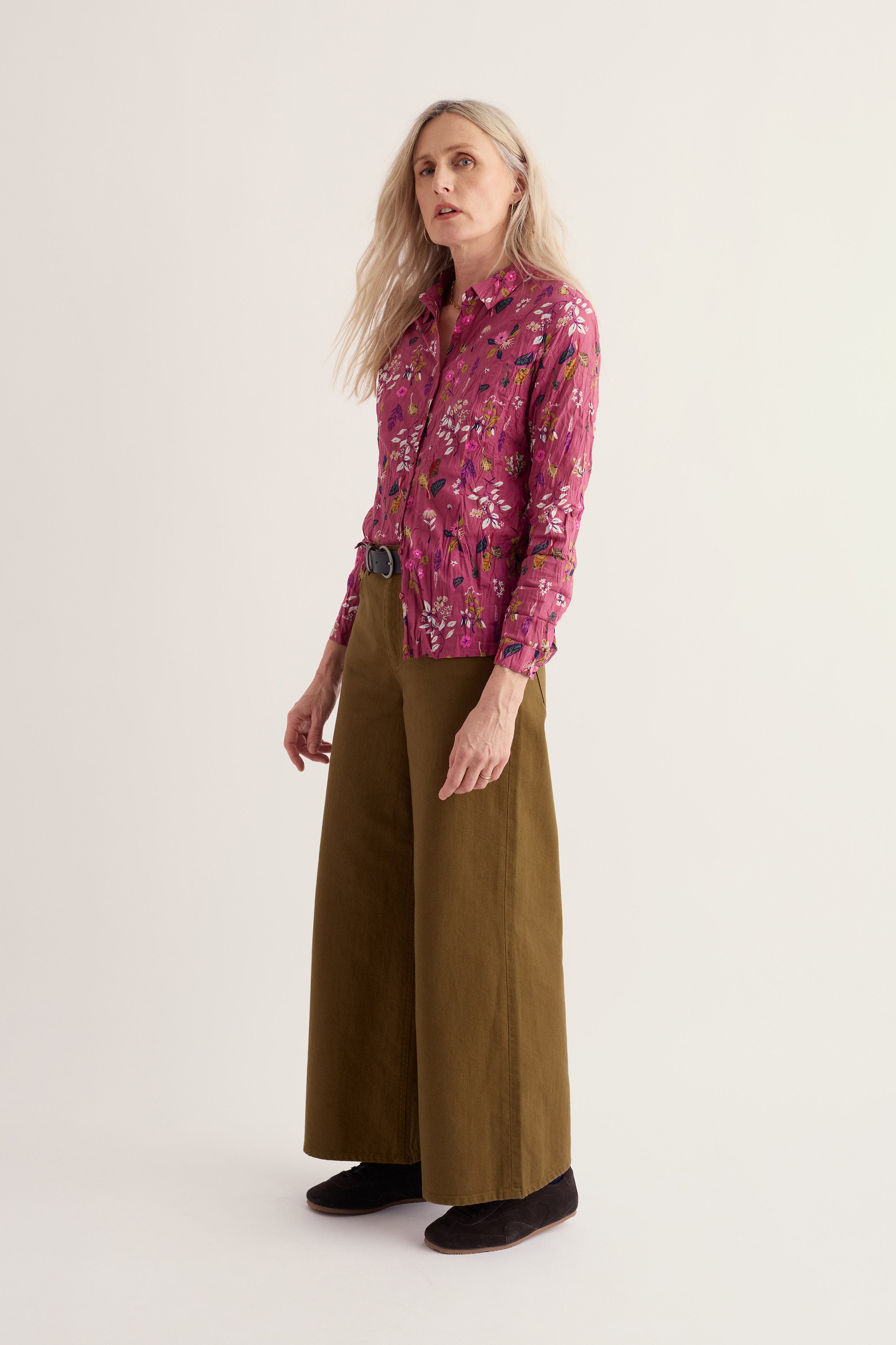 Seasalt Larissa Shirt - Flora Study Rosa