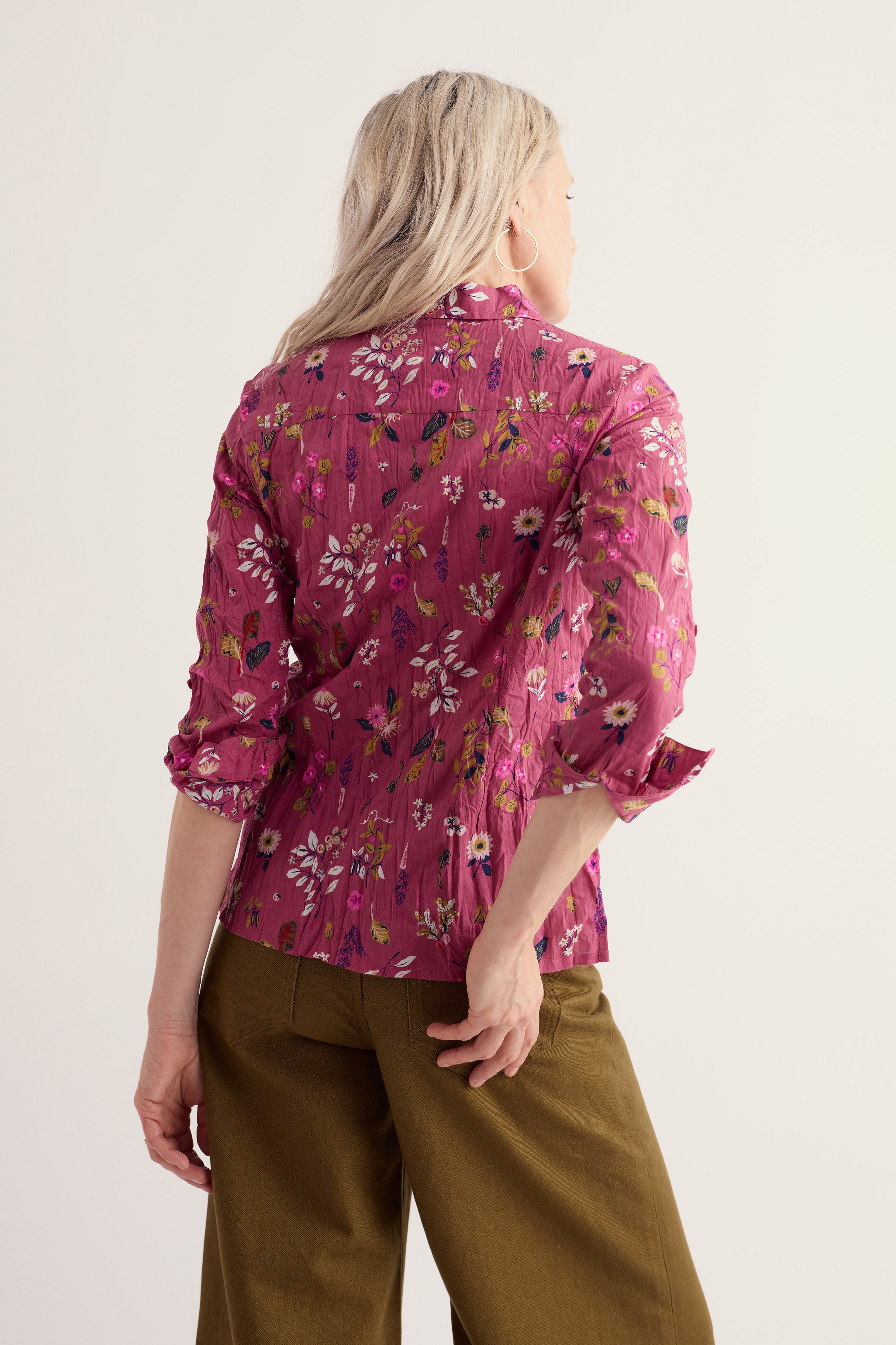Seasalt Larissa Shirt - Flora Study Rosa