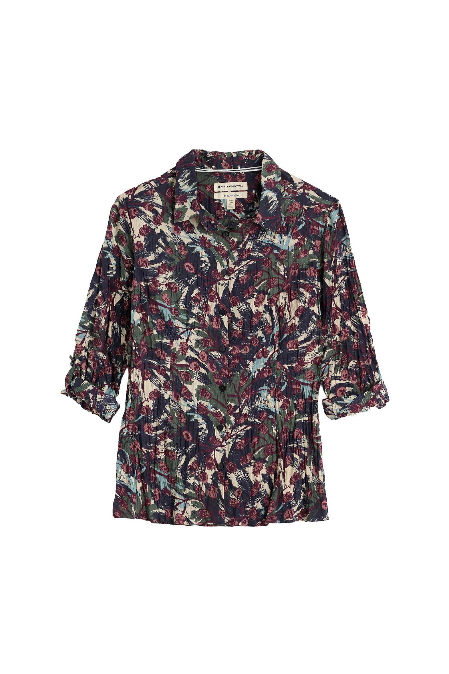 Seasalt Larissa Shirt - Inky Seedheads Aran