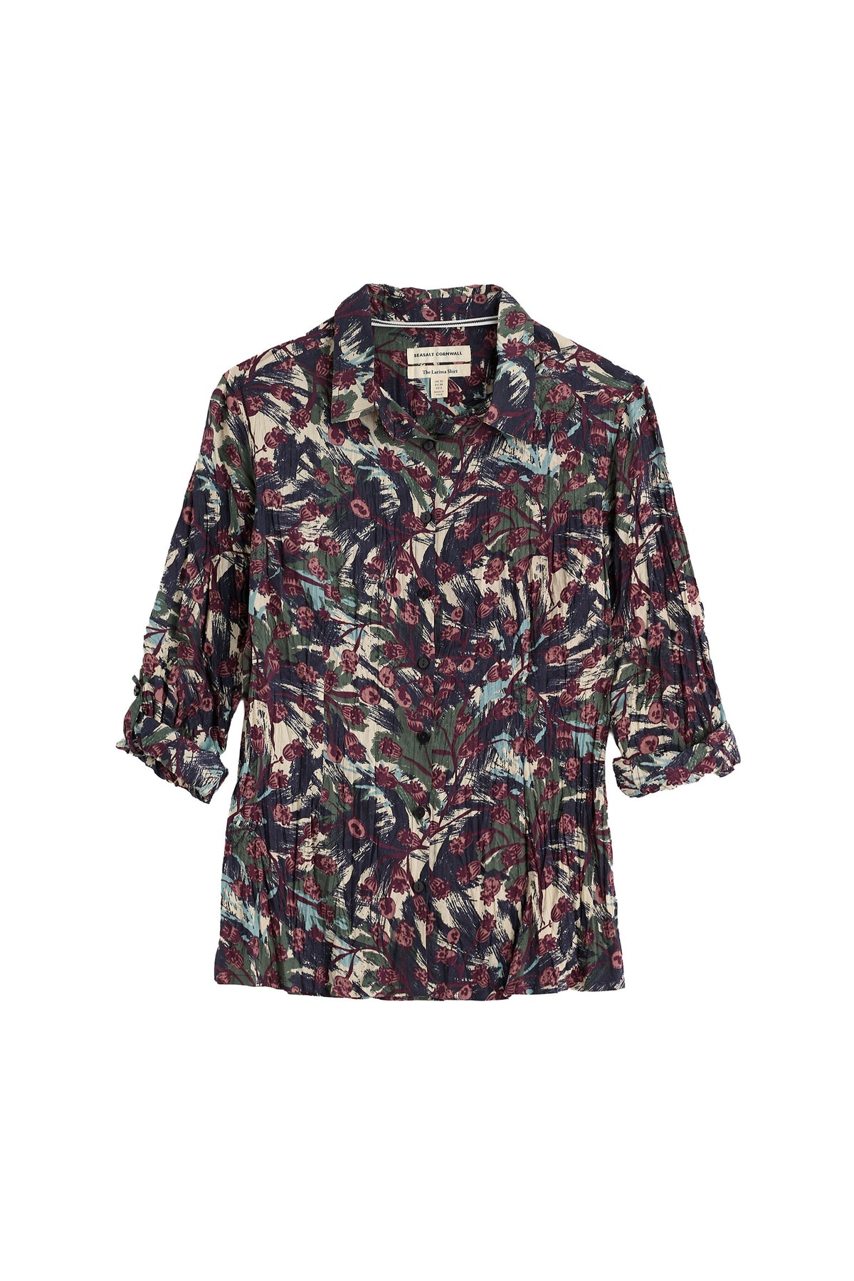 Seasalt Larissa Shirt - Inky Seedheads Aran