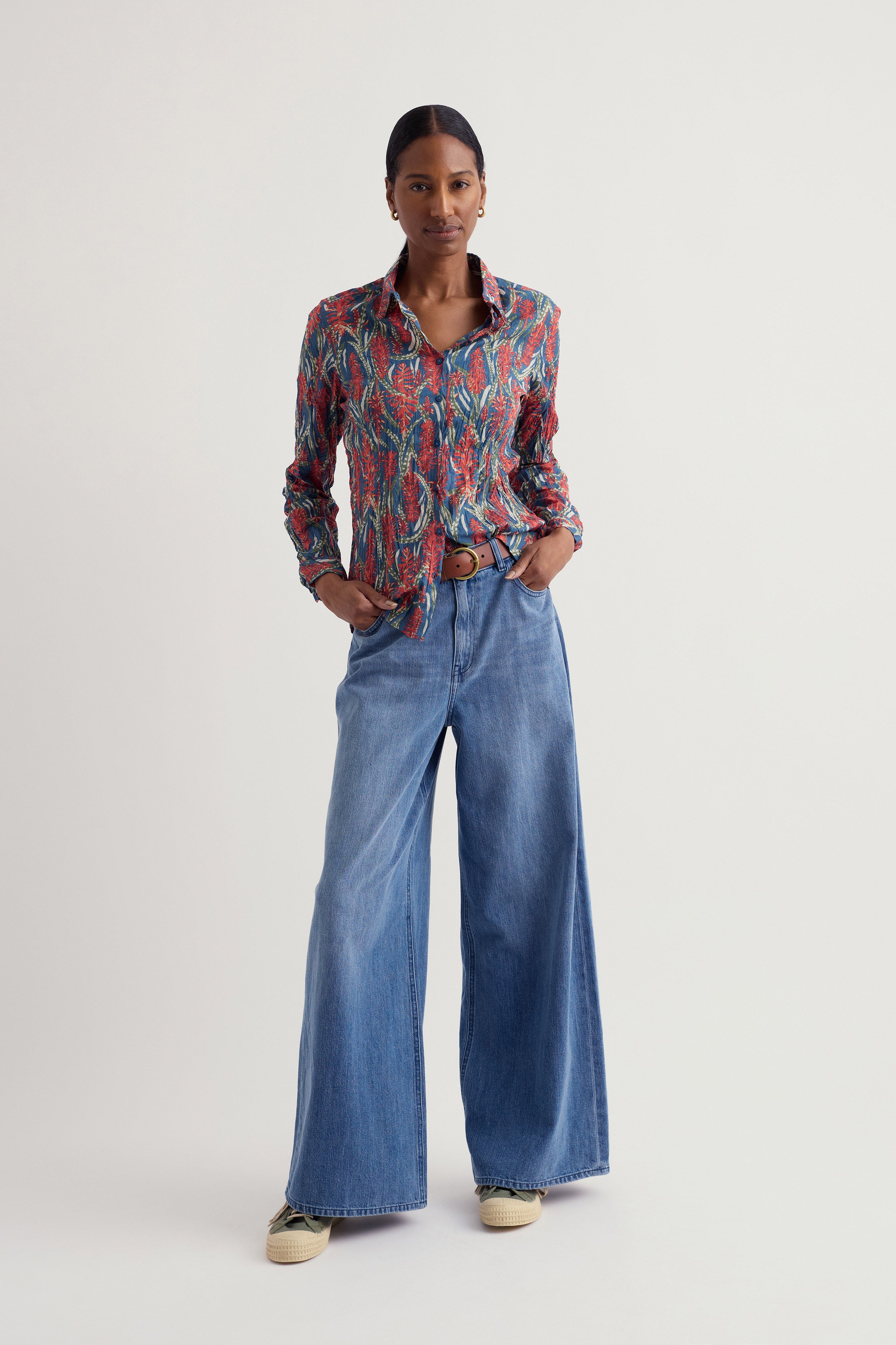 Seasalt Larissa Shirt - Red Hot Poker Dusk