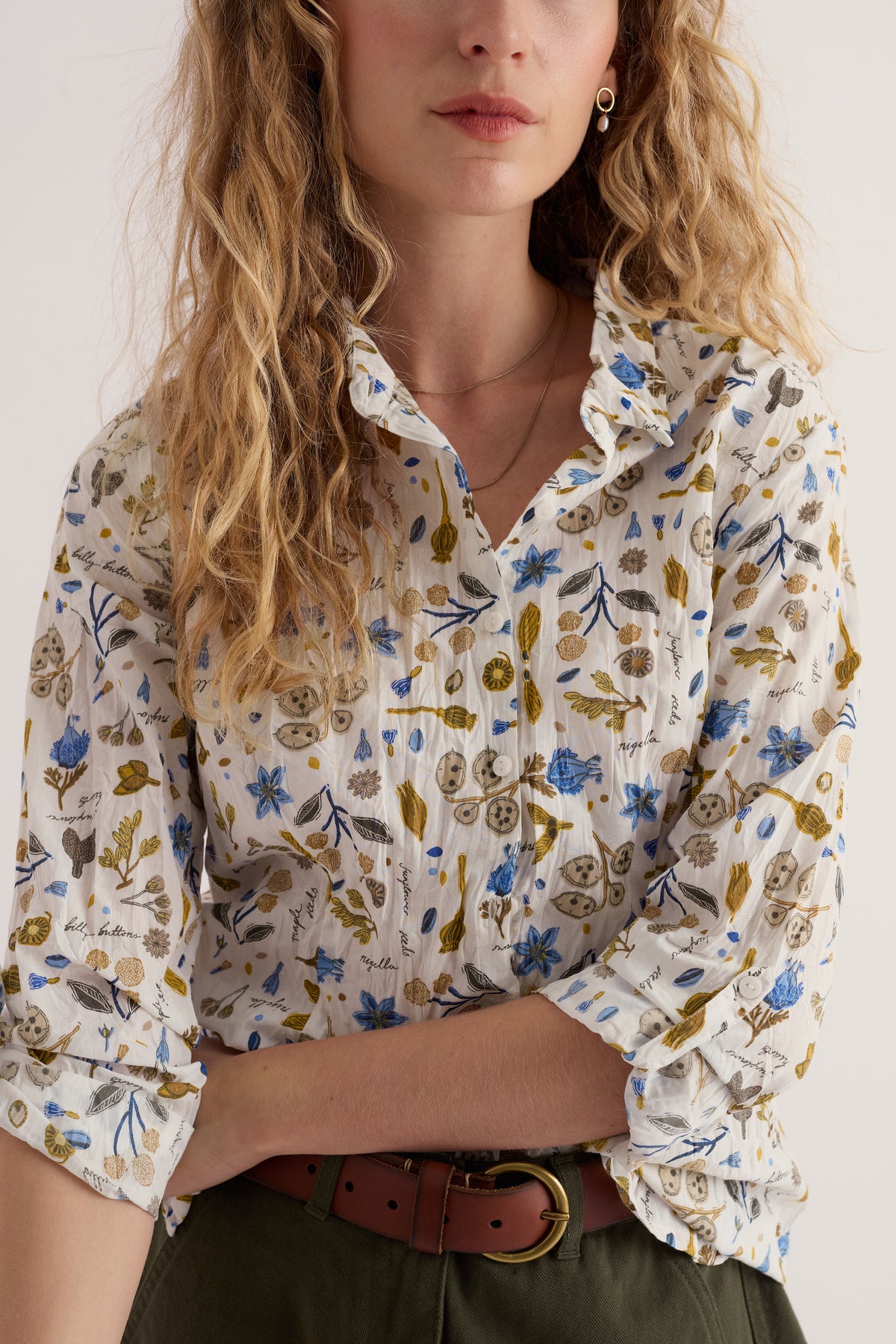 Seasalt Larissa Shirt - Seed Collecting Chalk