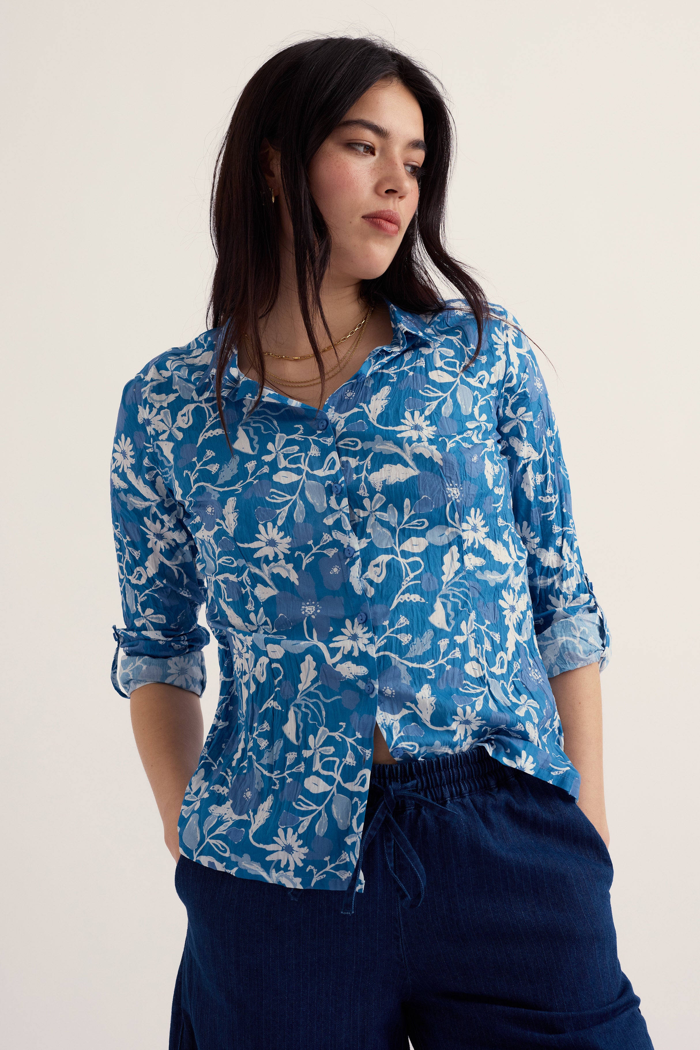 Seasalt Larissa Shirt - Winding Meadow Sailboats