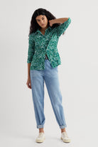 Seasalt Larissa Shirt - Woodland Floral Dark Stem