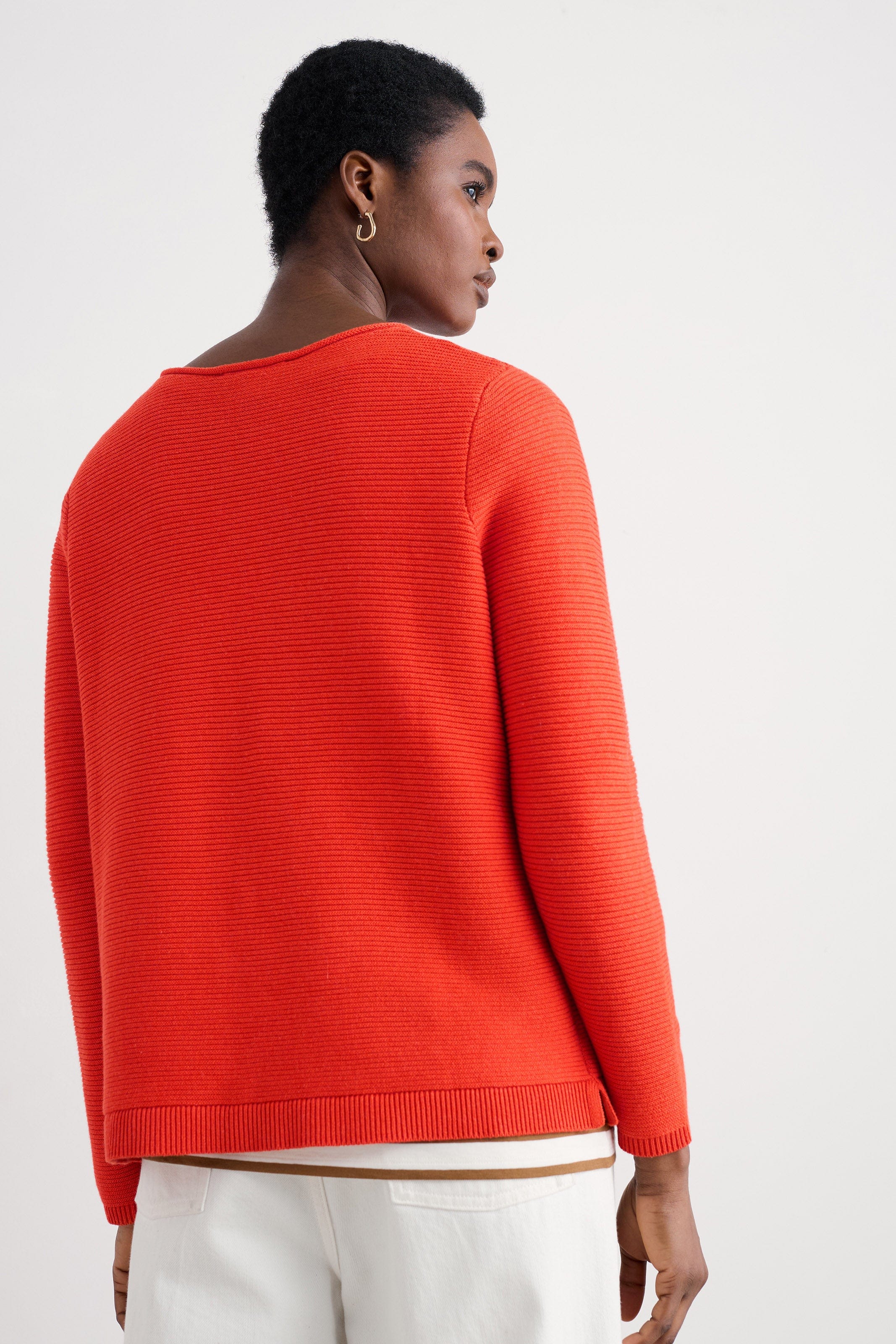 Seasalt Makers Cotton Jumper - Mandarin