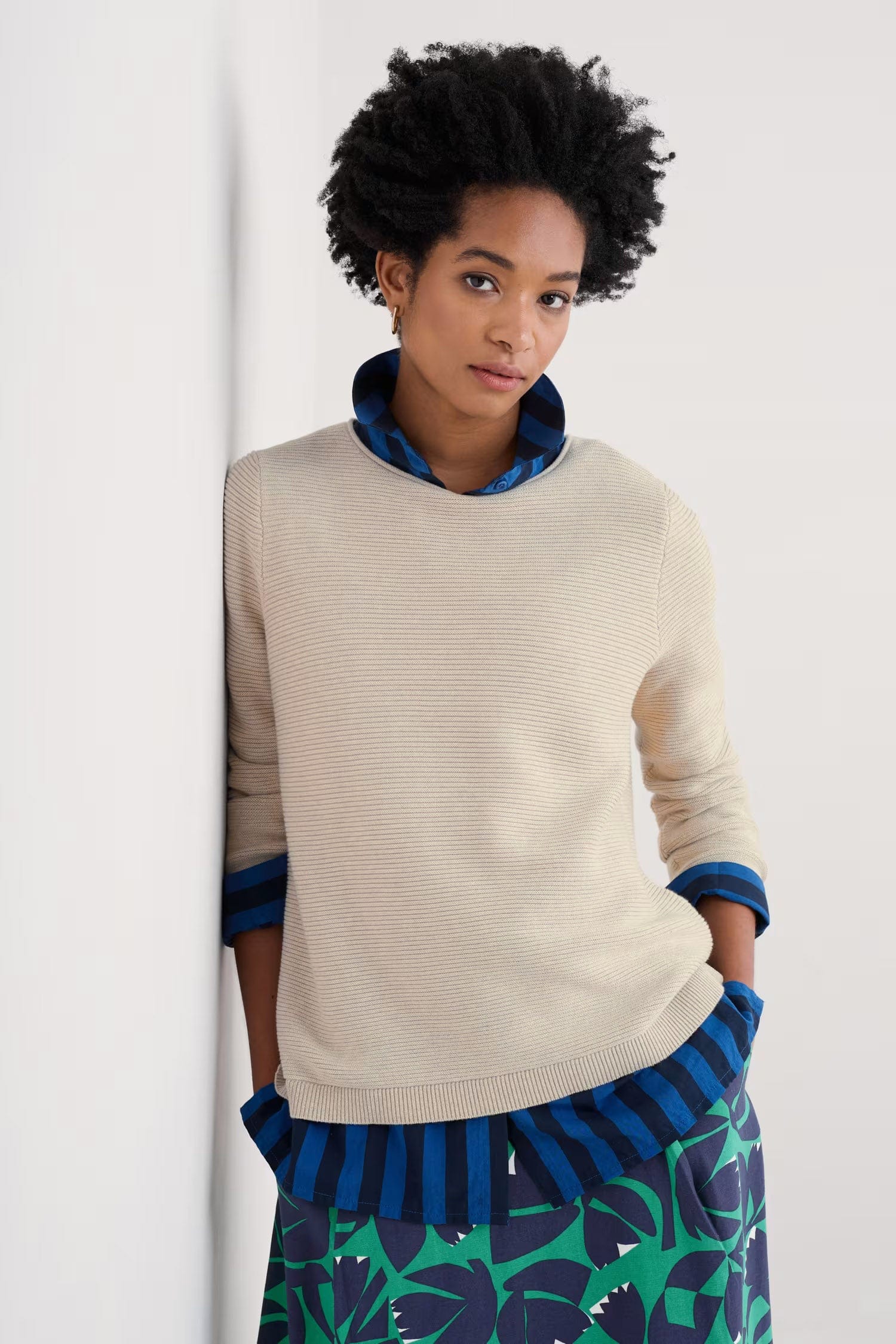 Seasalt Makers Jumper - Limestone