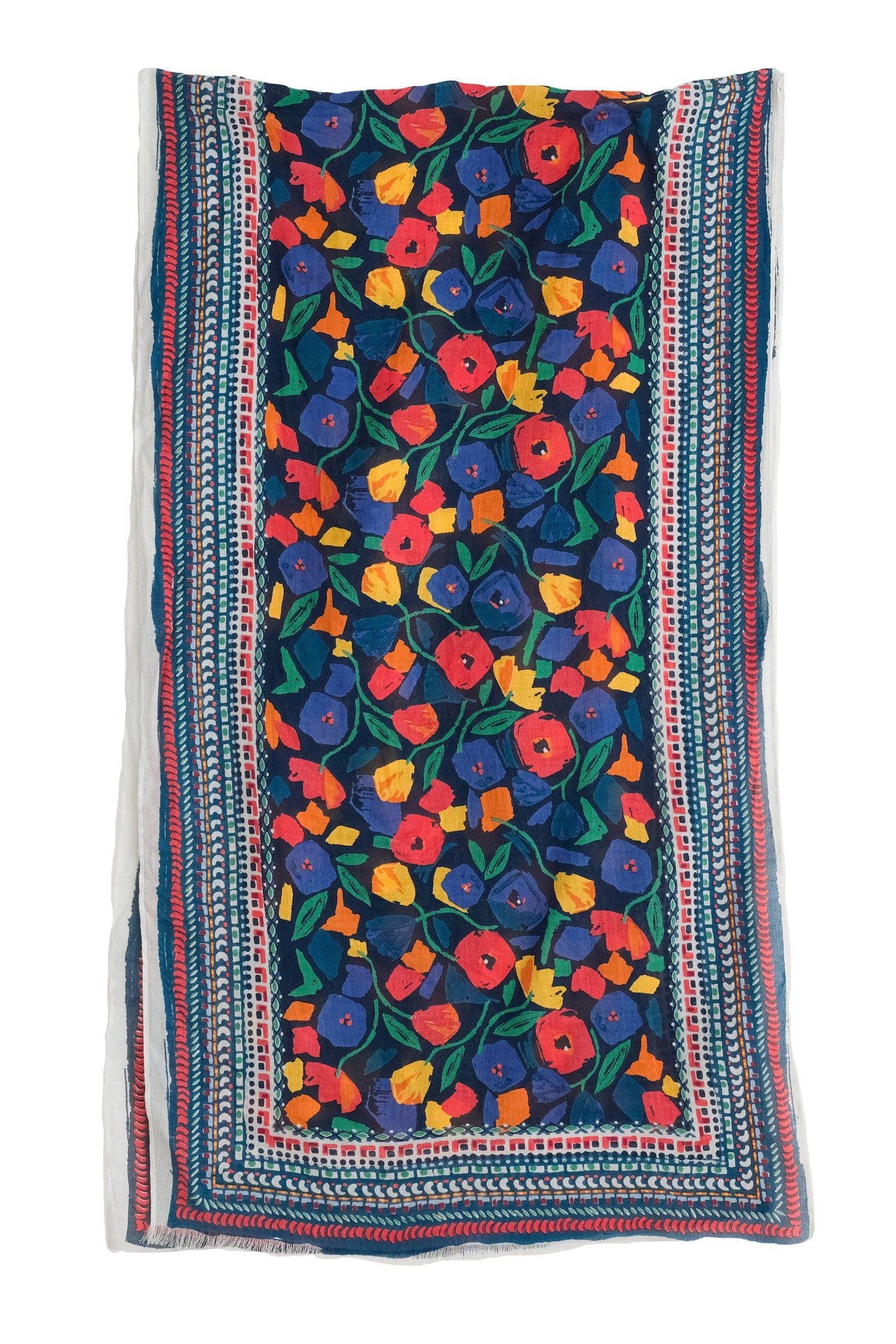 Seasalt May Garland Scarf - Zennor Blooms Border Mix B-AC34226_34966_OS