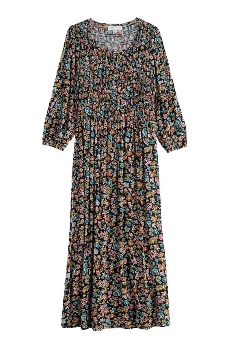 Seasalt Meadowsweet Dress - Shore Flora Onyx