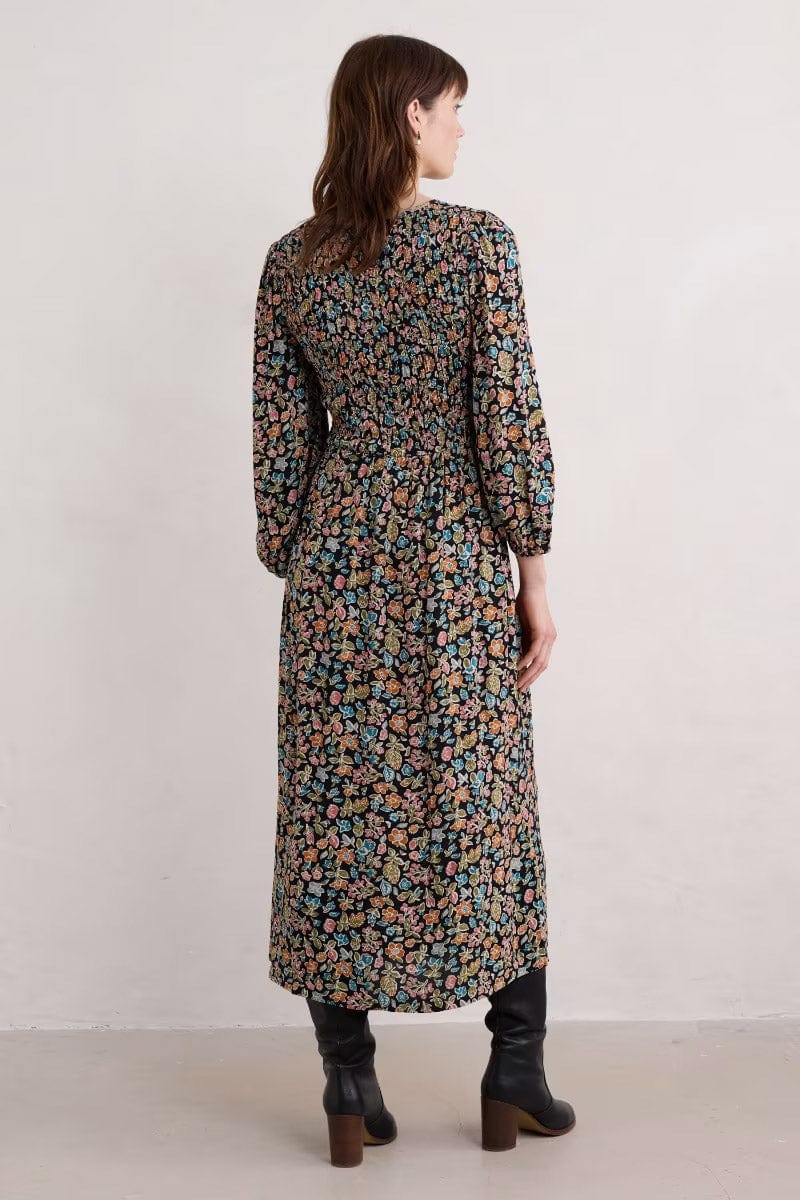 Seasalt Meadowsweet Dress - Shore Flora Onyx