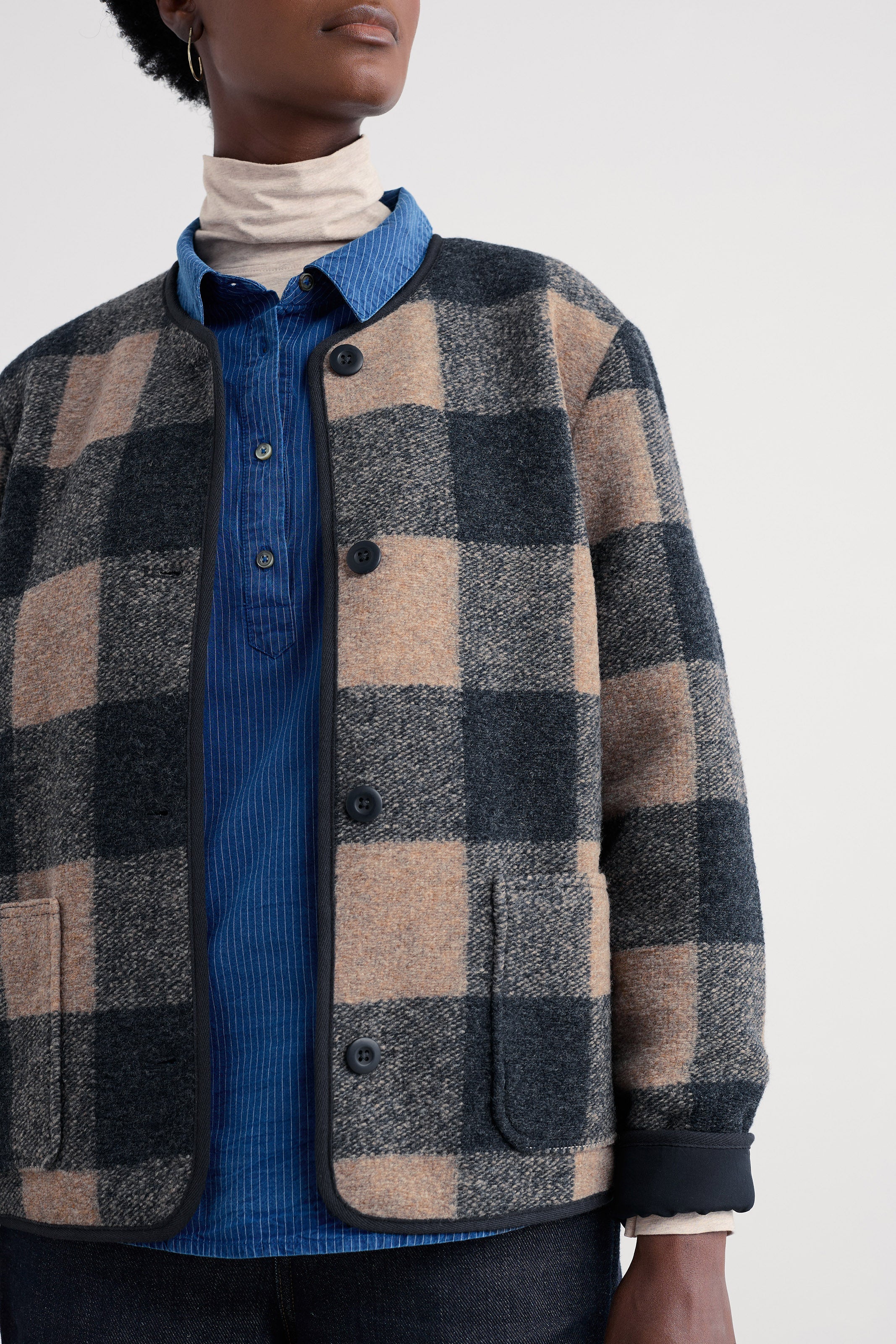 Seasalt Merywen Checked Jacket - Revow Maritime
