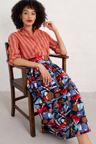 Seasalt Mevagissey Organic Cotton Skirt - Marine Forms Mussel